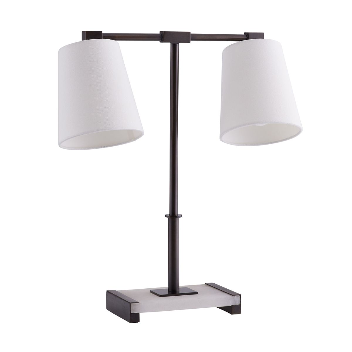 Arteriors Messina Tischleuchte 2-flammig in Bronze