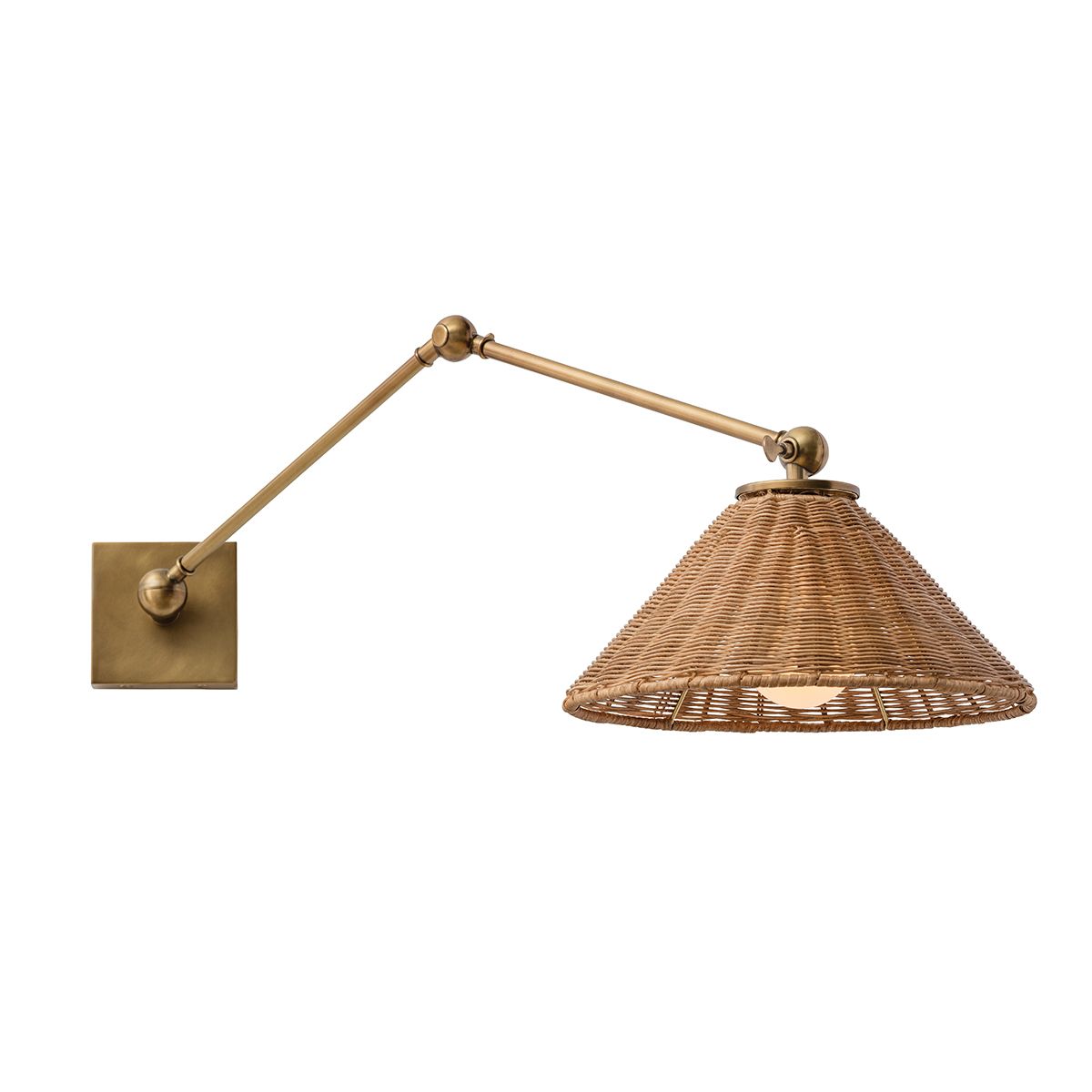 Arteriors Padma Wandleuchte 1-flammig in Antikmessing