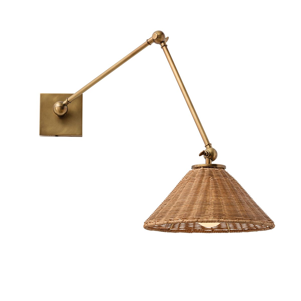Arteriors Padma Wandleuchte 1-flammig in Antikmessing