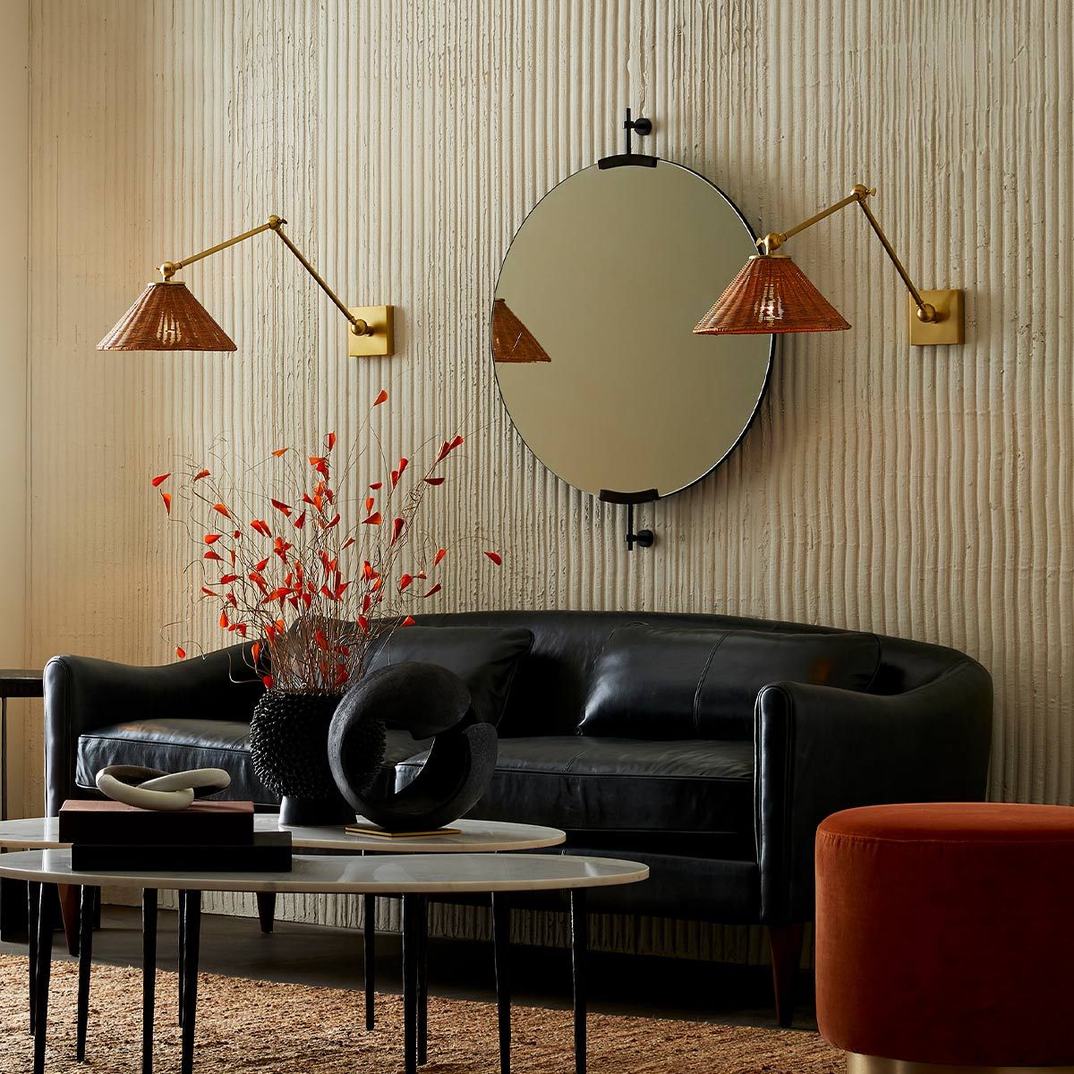 Arteriors Padma Wandleuchte 1-flammig in Antikmessing
