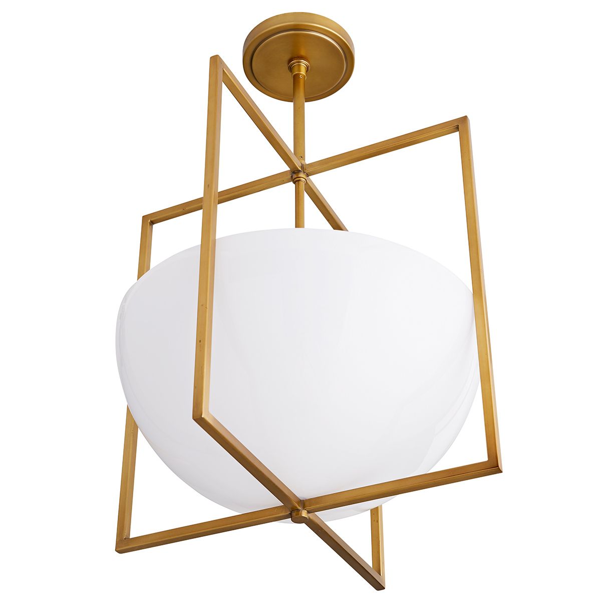 Arteriors Royce Pendelleuchte 2-flammig in Antikmessing