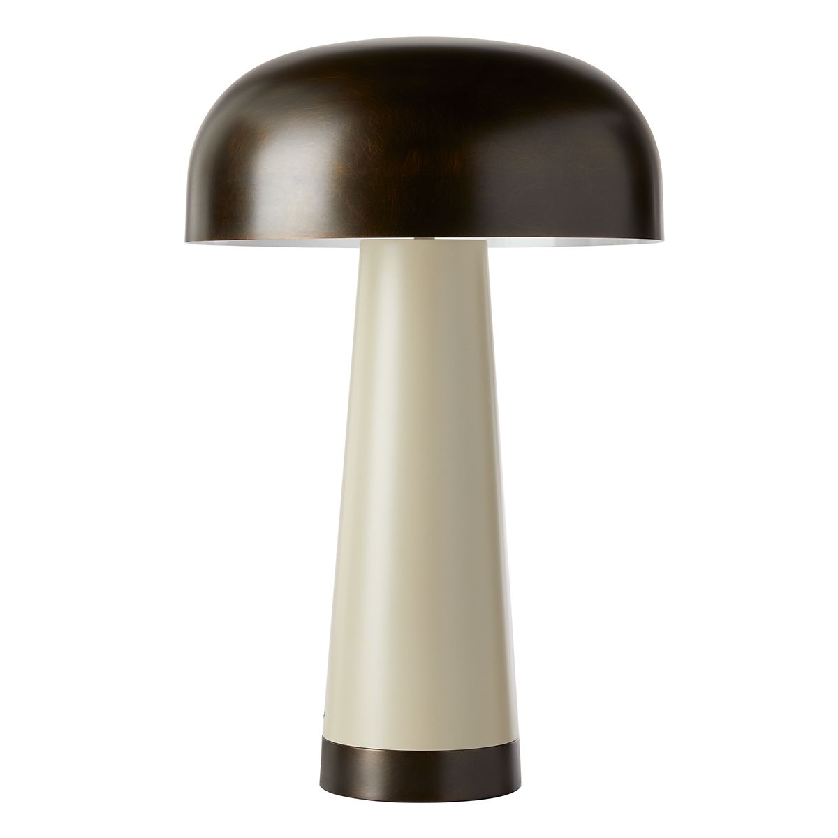 Arteriors Williams Tischleuchte 2-flammig in englische Bronze und Taupe