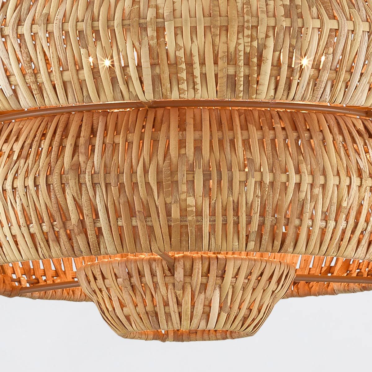 Currey & Company – Antibes Kronleuchter 3-flammig Natur/Beige