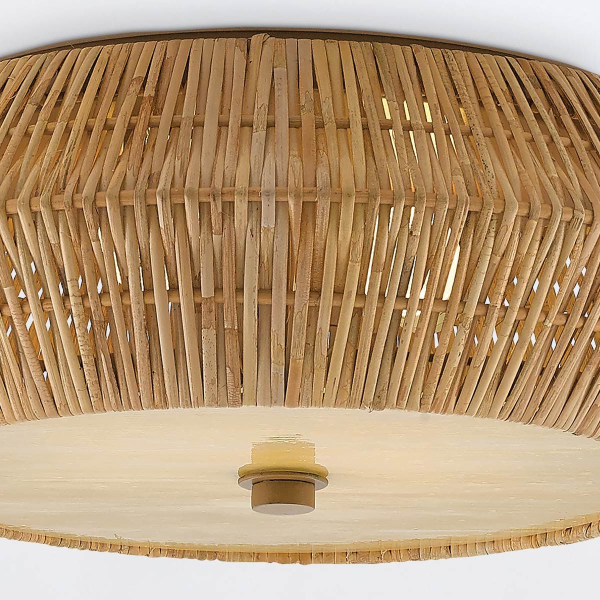 Currey & Company – Antibes Deckenleuchte 2-flammig Natur/Beige