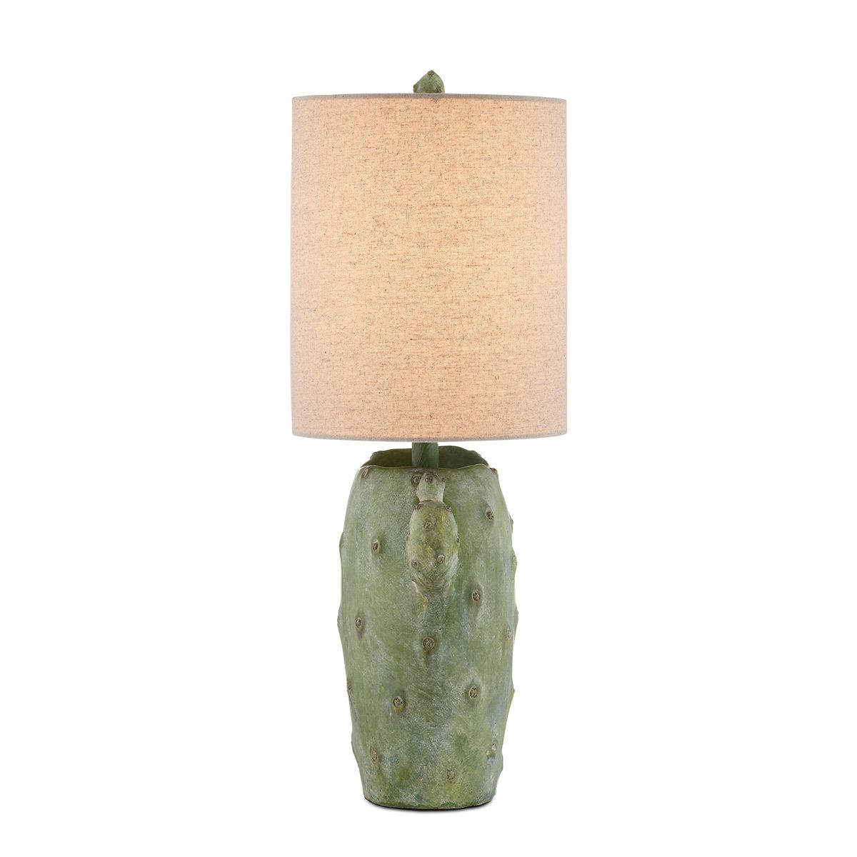 Currey & Company – Cactus Tischleuchte 1-flammig Grün