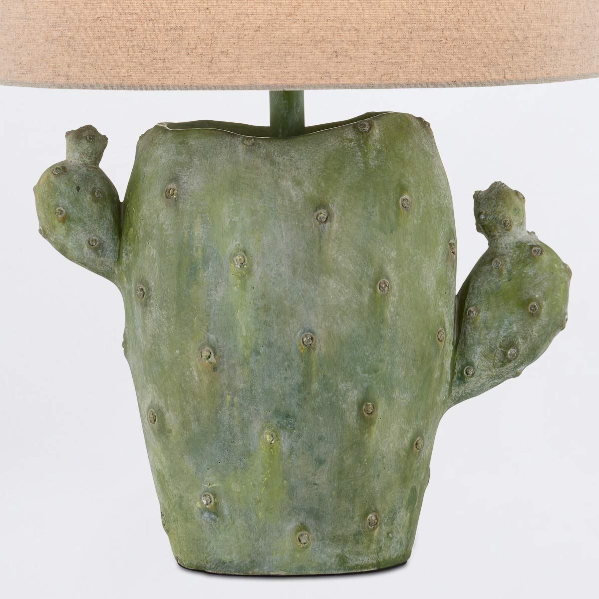 Currey & Company – Cactus Tischleuchte 1-flammig Grün