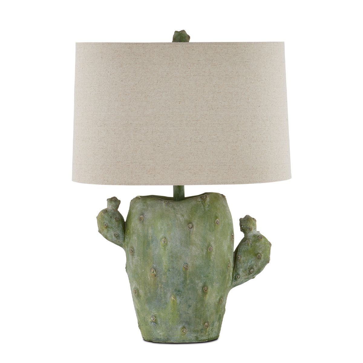 Currey & Company – Cactus Tischleuchte 1-flammig Grün