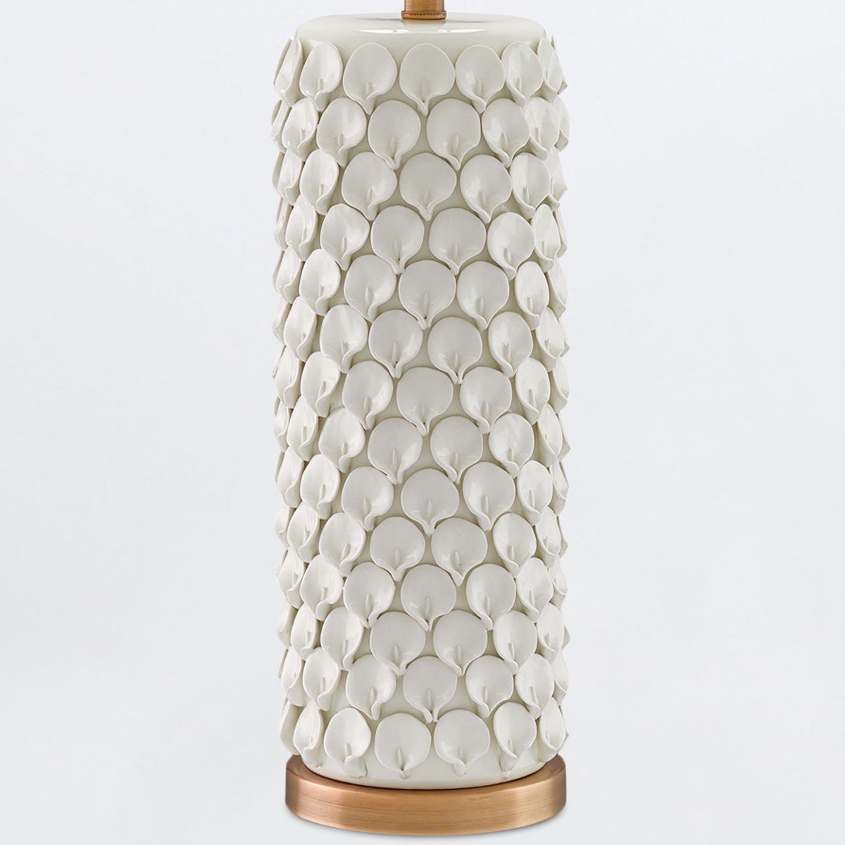 Currey & Company – Calla Lily Tischleuchte 1-flammig Beige/Gold