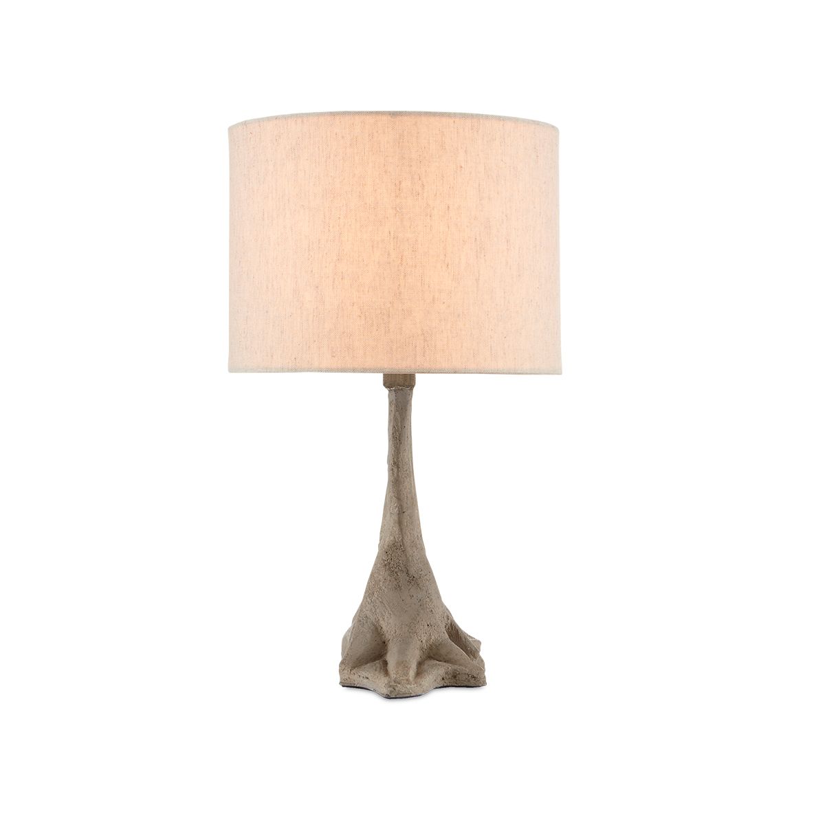 Currey & Company – Cotswold Tischleuchte 3-flammig Grau