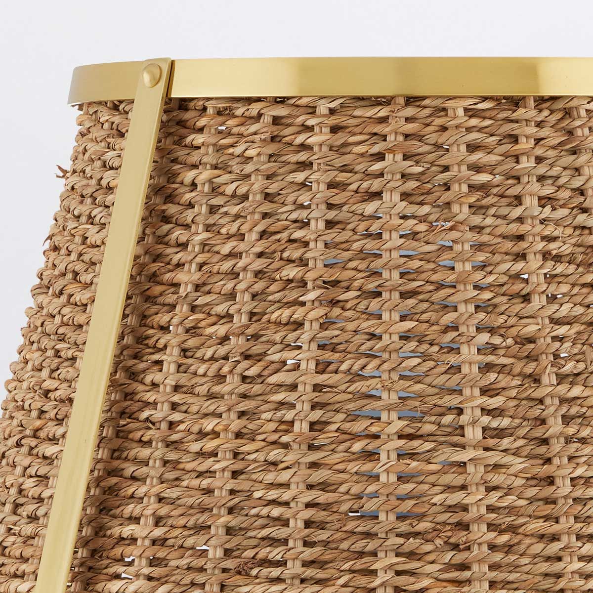 Currey & Company – Deauville Stehleuchte 1-flammig Gold/Natur