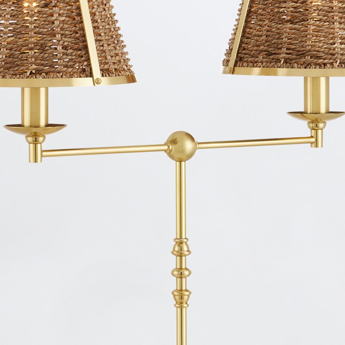 Currey & Company – Deauville Tischleuchte 2-flammig Gold