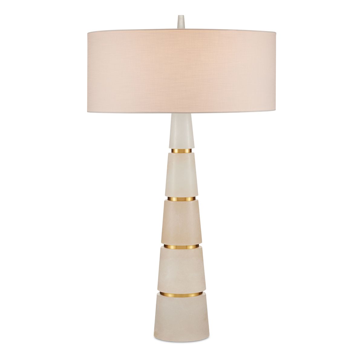 Currey & Company – Eleanora Tischleuchte 2-flammig Gold