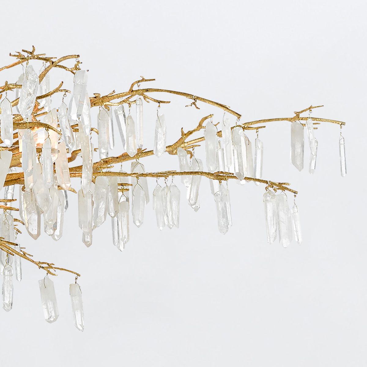 Currey & Company – Forest Dawn Kronleuchter 8-flammig Gold/Natur