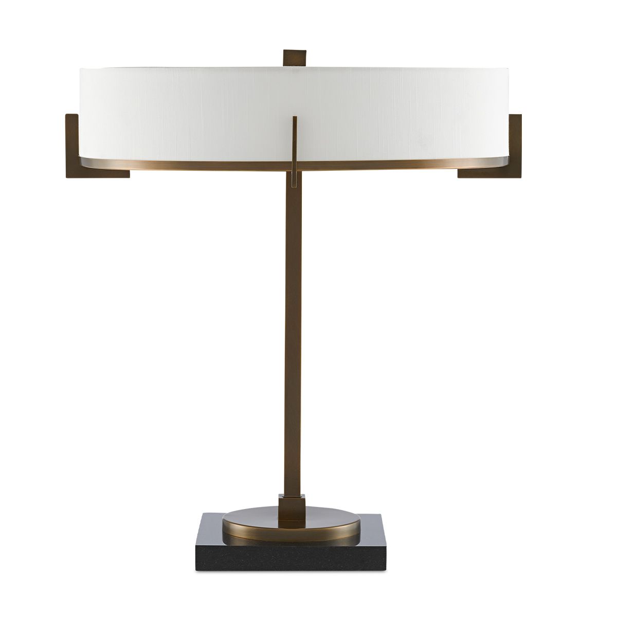 Currey & Company – Jacobi Tischleuchte 3-flammig Gold