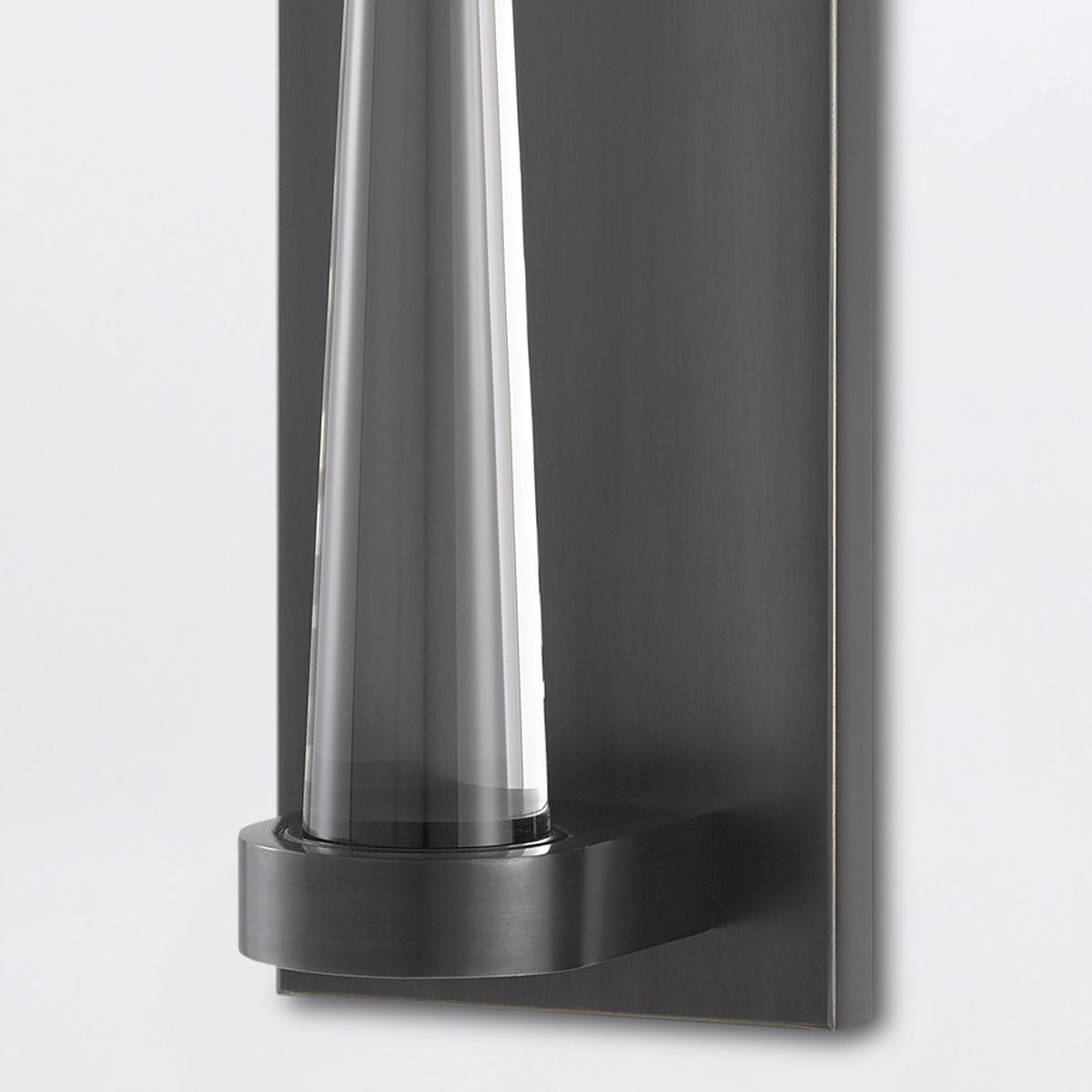 Currey & Company – Junia Wandleuchte 1-flammig Transparent/Bronze