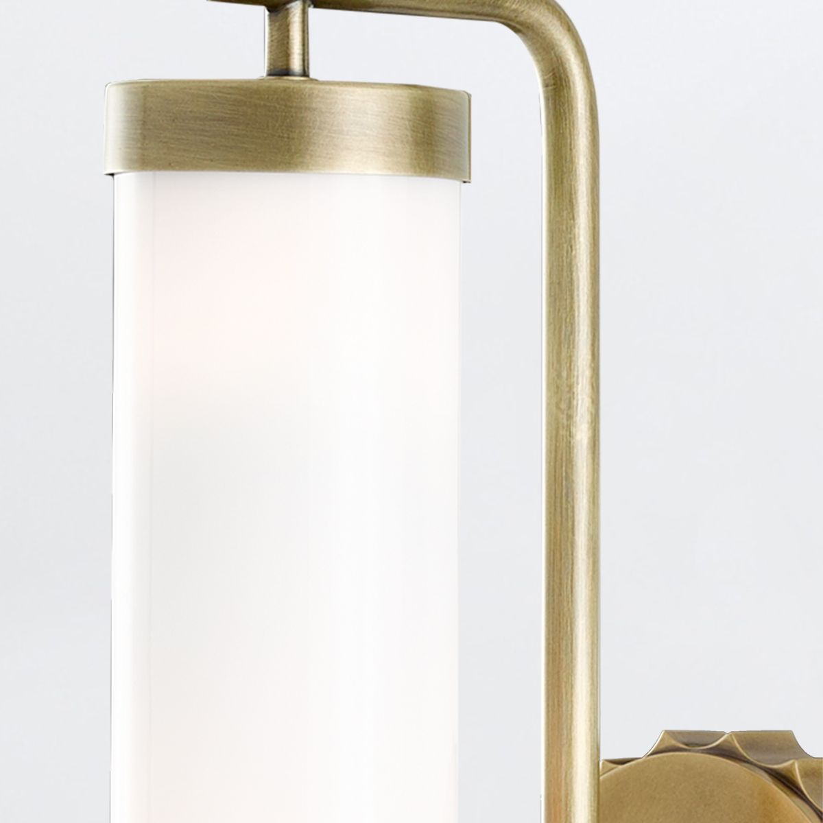 Currey & Company – Latimer Wandleuchte 1-flammig Weiß/Gold