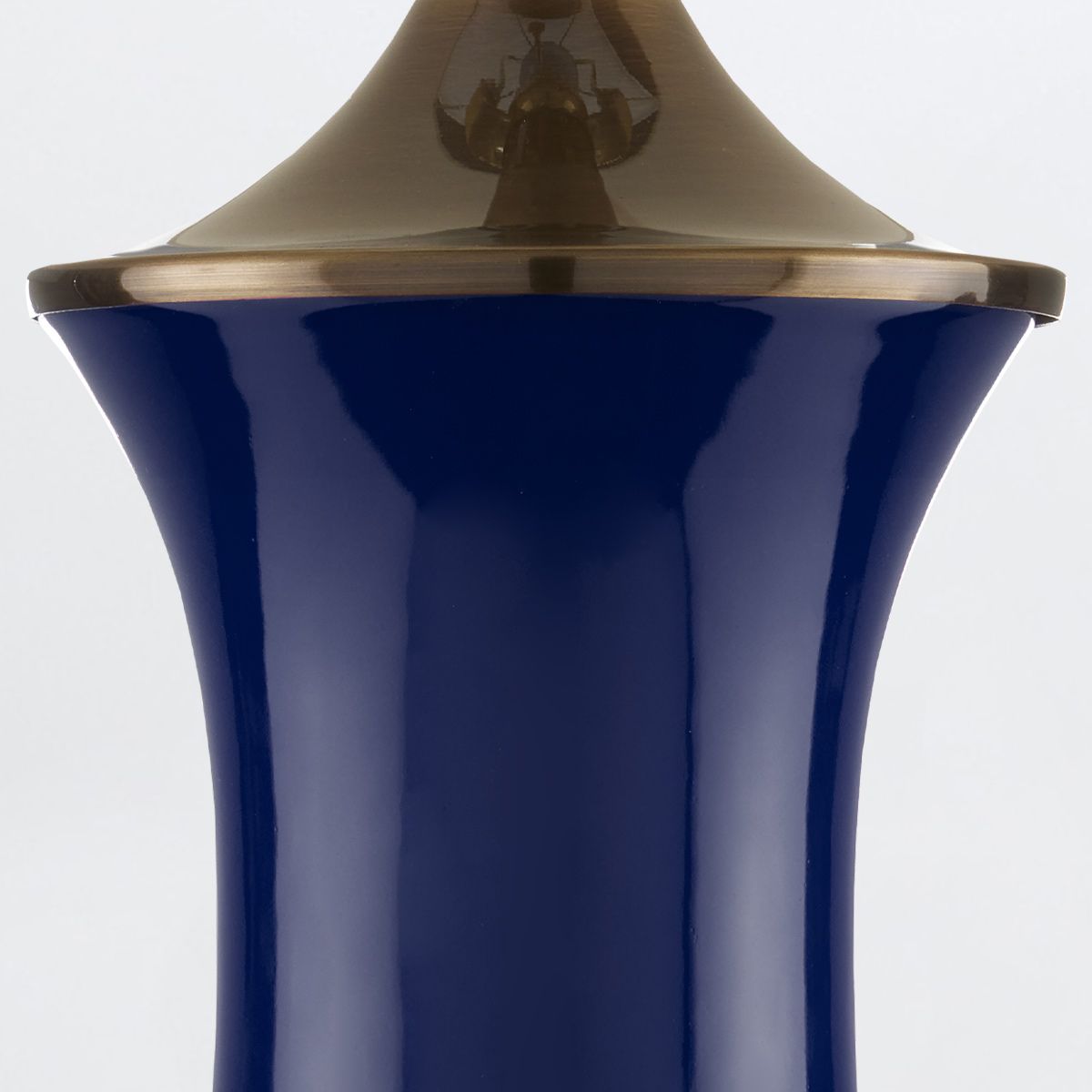 Currey & Company – Lilou Tischleuchte 1-flammig Blau/Gold