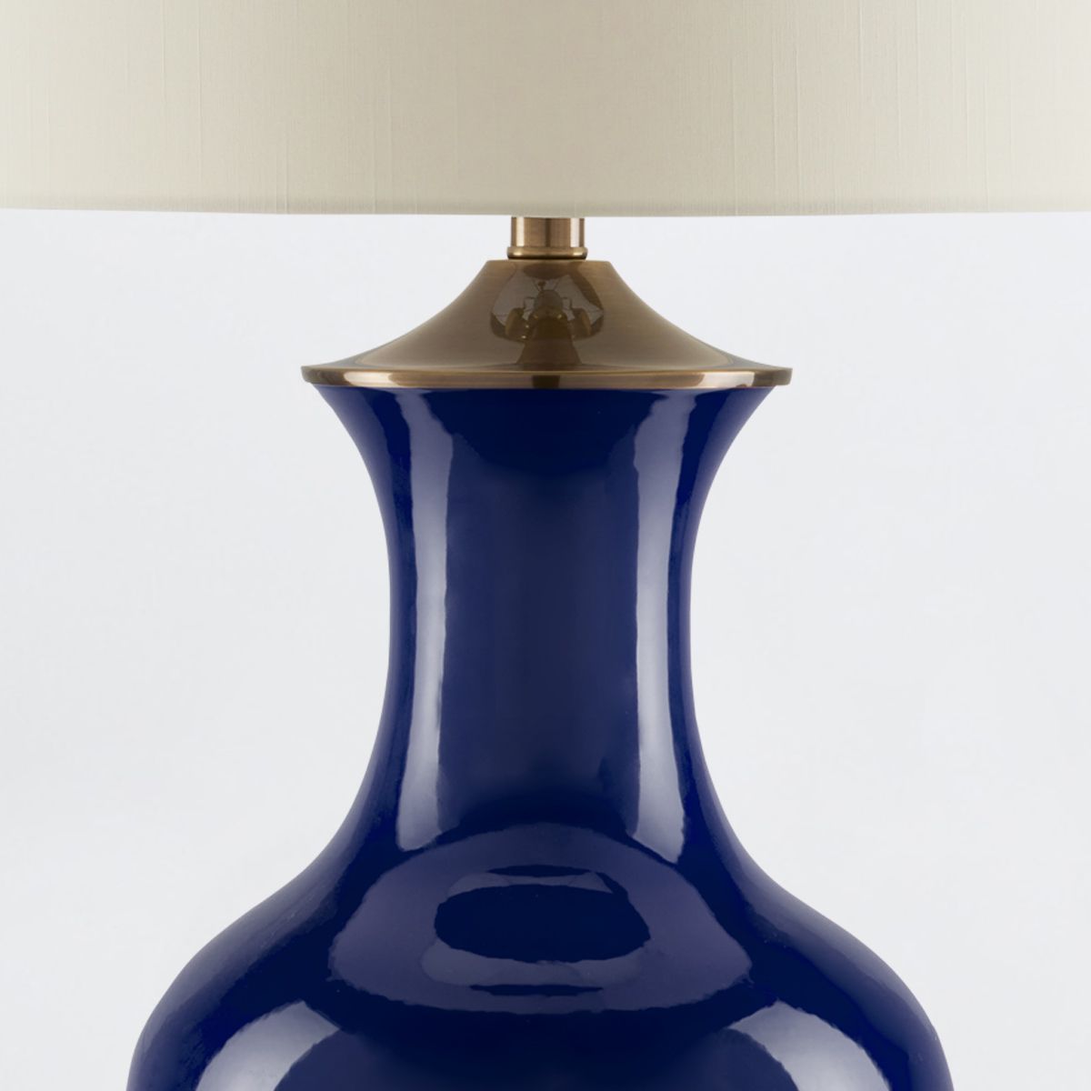 Currey & Company – Lilou Tischleuchte 1-flammig Blau/Gold
