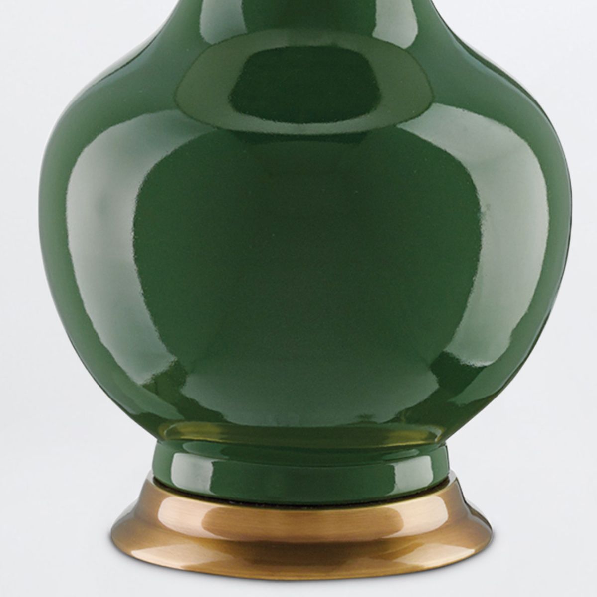 Currey & Company – Lilou Tischleuchte 1-flammig Grün/Gold