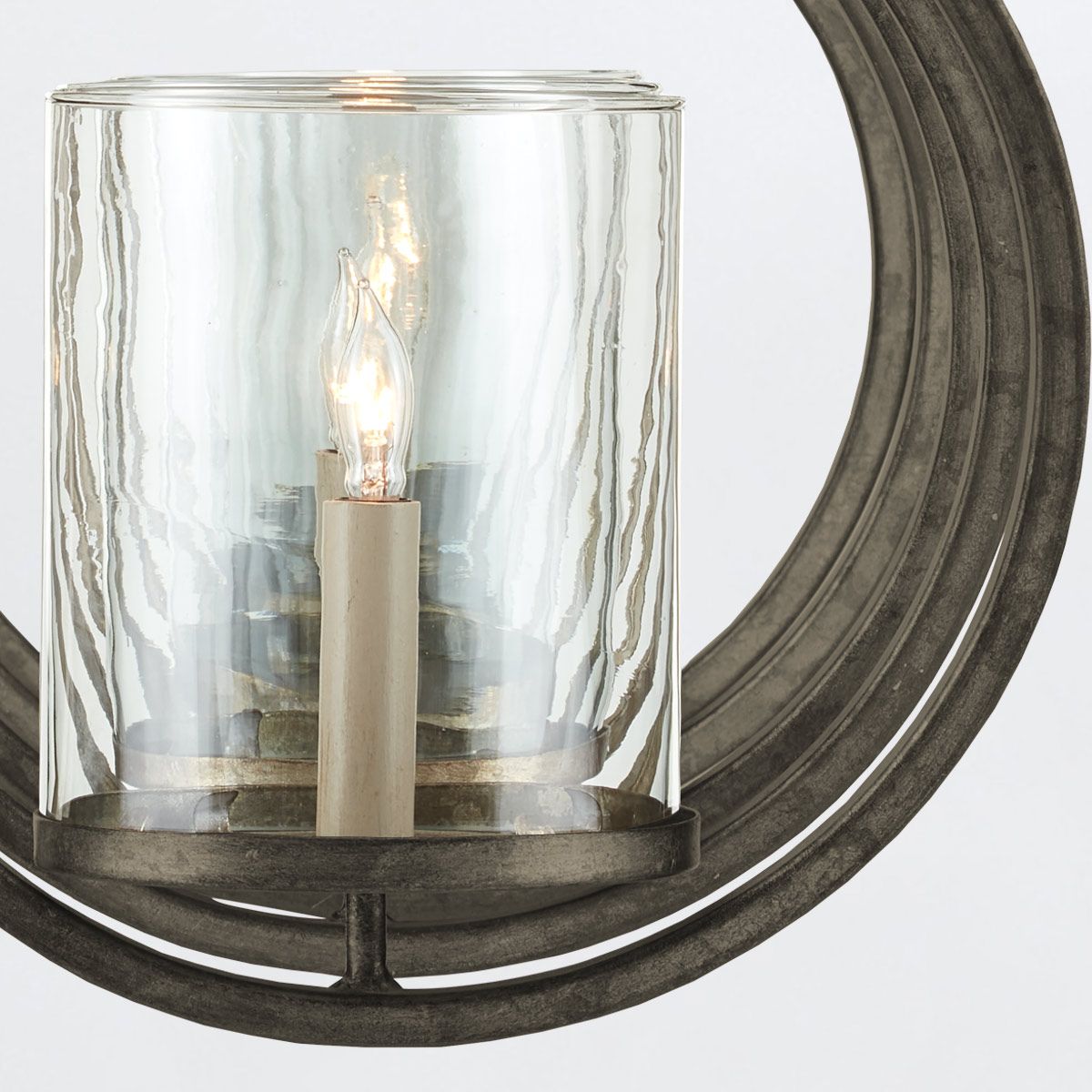 Currey & Company – Maximus Kronleuchter 5-flammig Bronze/Transparent