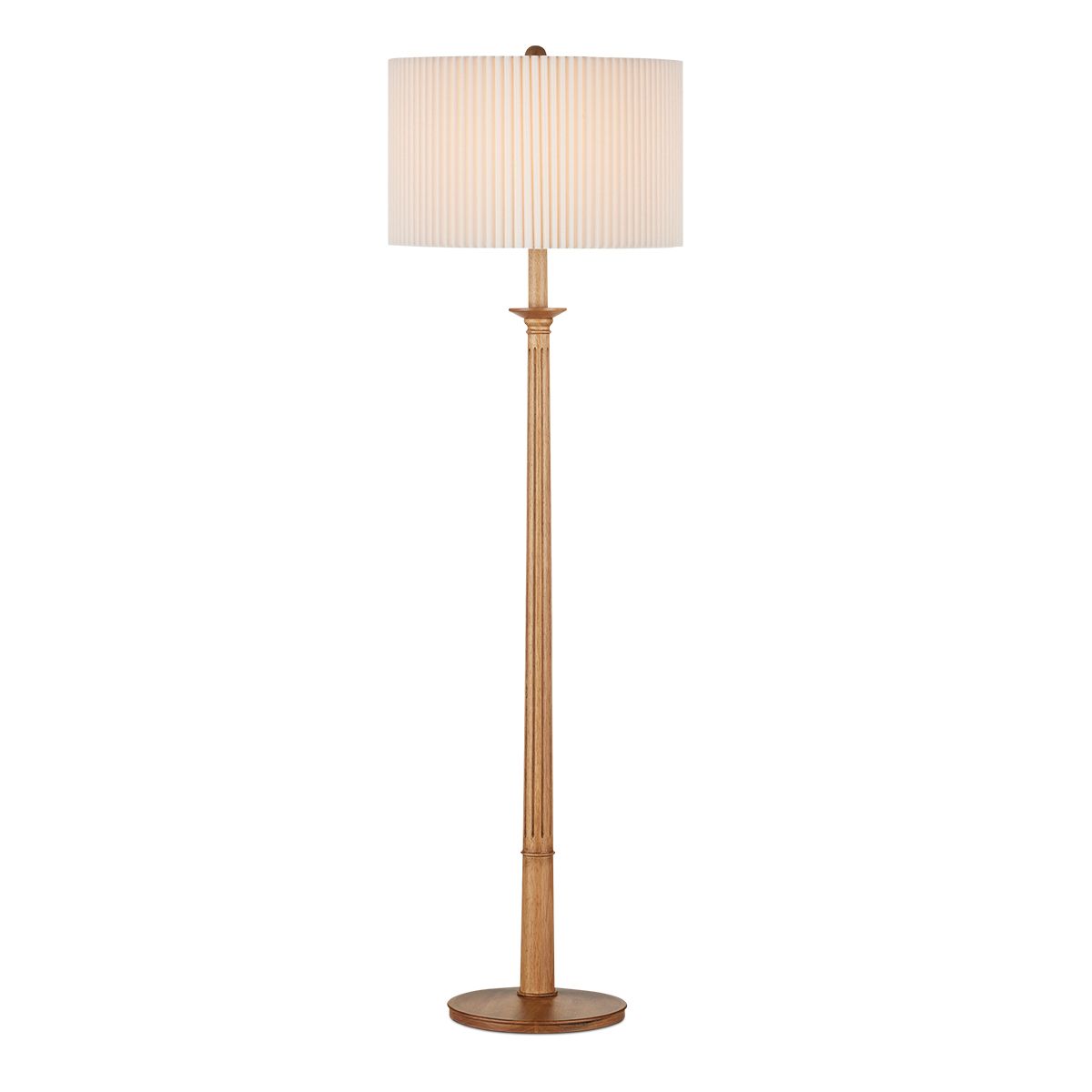 Currey & Company – Mitford Stehleuchte 1-flammig Natur
