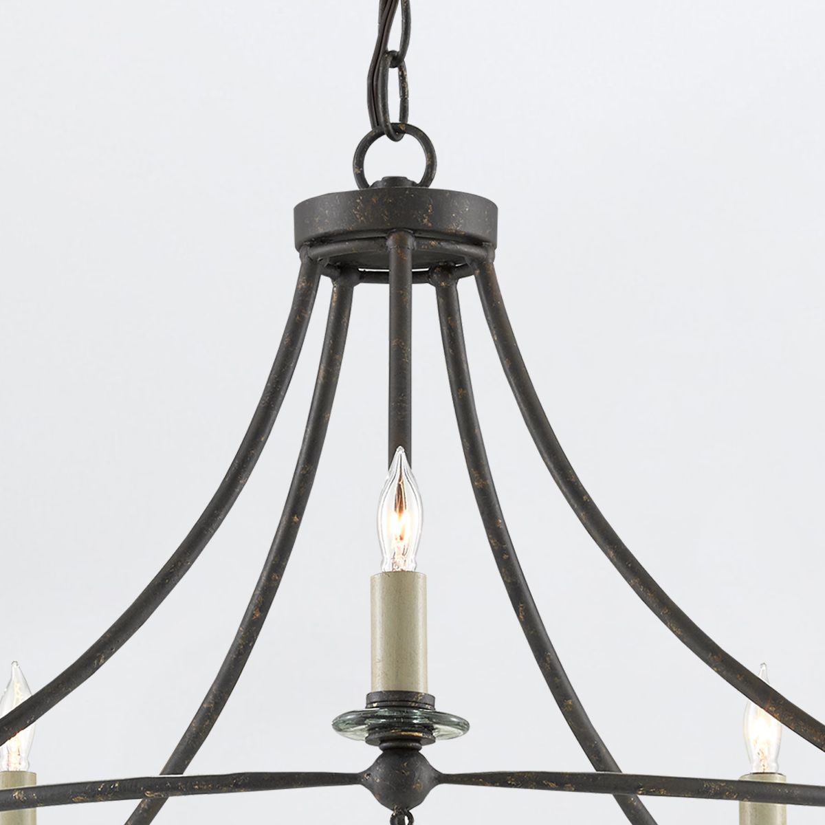 Currey & Company – Novella Kronleuchter 5-flammig Mayfair/Transparent
