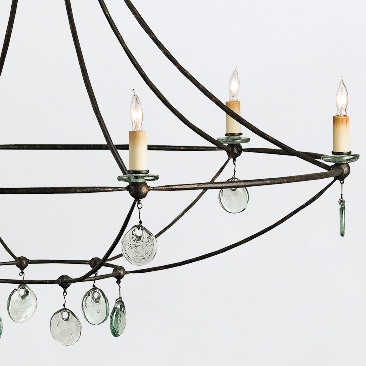 Currey & Company – Novella Kronleuchter 6-flammig Mayfair/Transparent