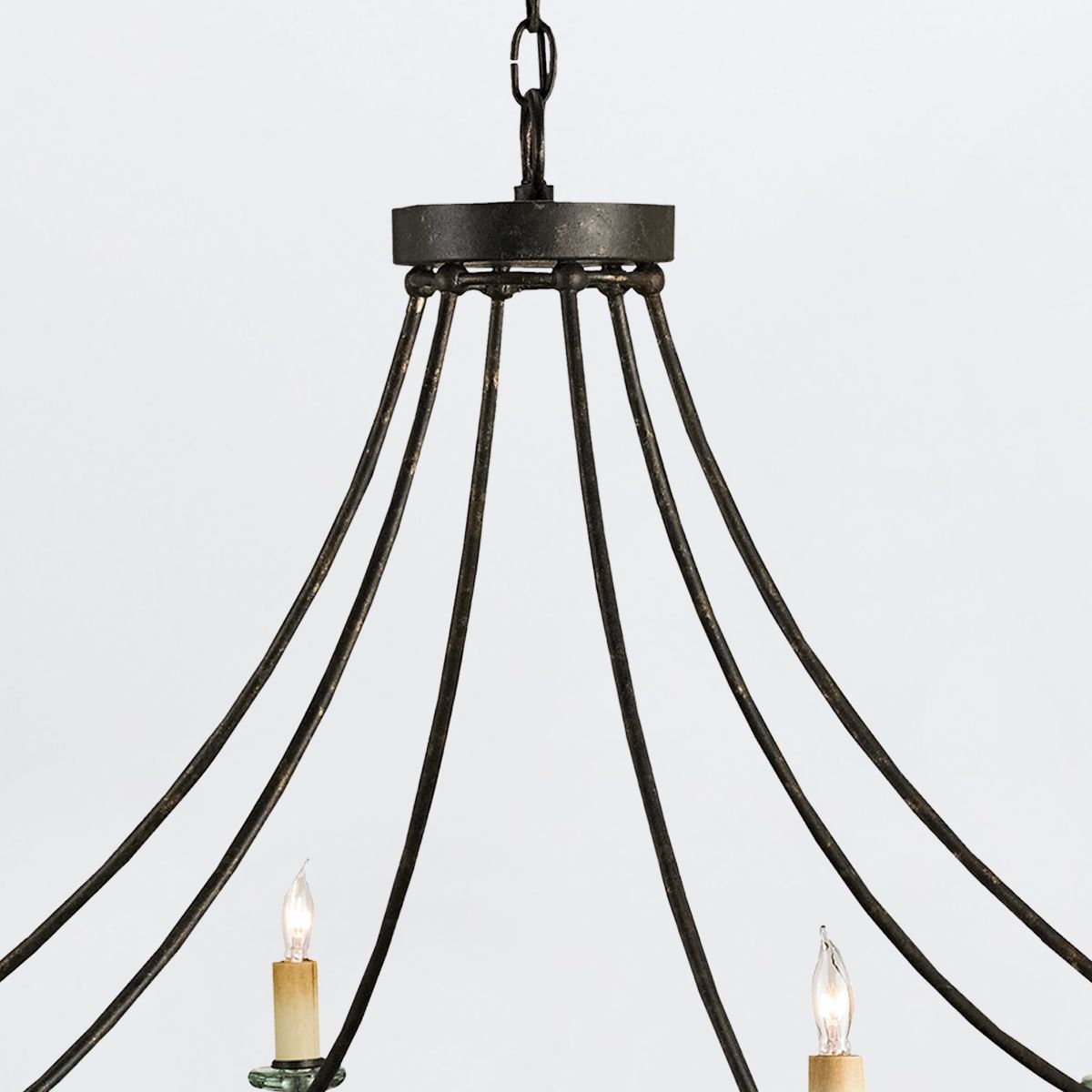 Currey & Company – Novella Kronleuchter 6-flammig Mayfair/Transparent