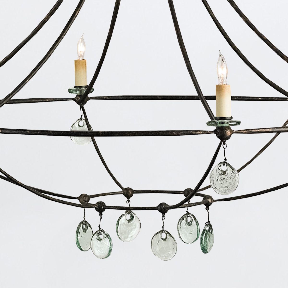 Currey & Company – Novella Kronleuchter 6-flammig Mayfair/Transparent