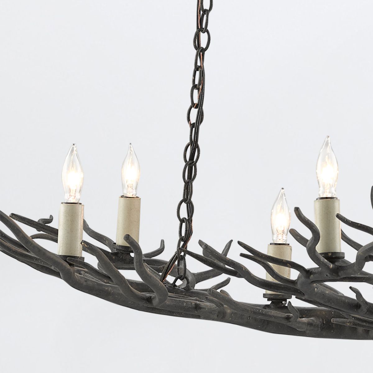 Currey & Company – Rainforest Kronleuchter 9-flammig Bronze