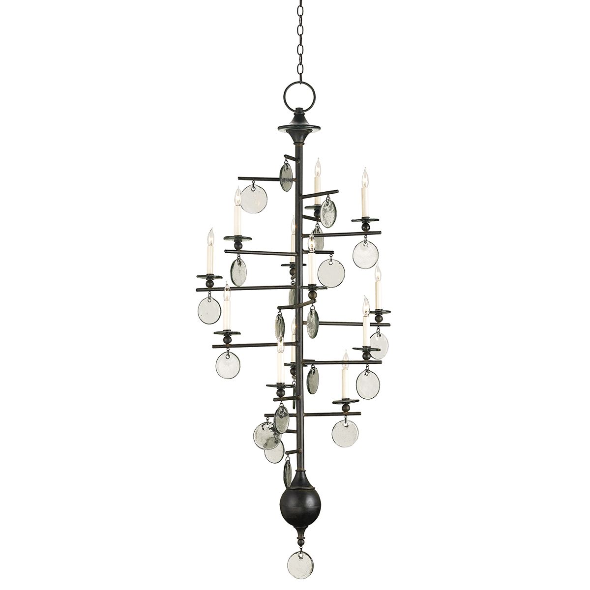 Currey & Company – Sethos Kronleuchter 12-flammig Old Iron