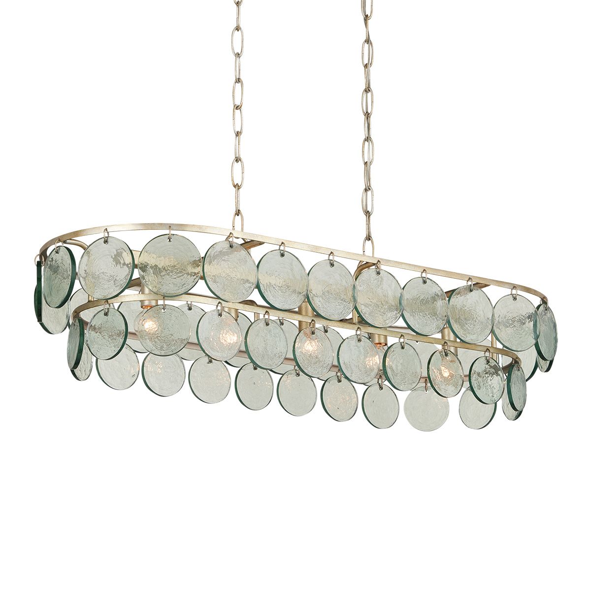 Currey & Company – Settat Kronleuchter 5-flammig Silber