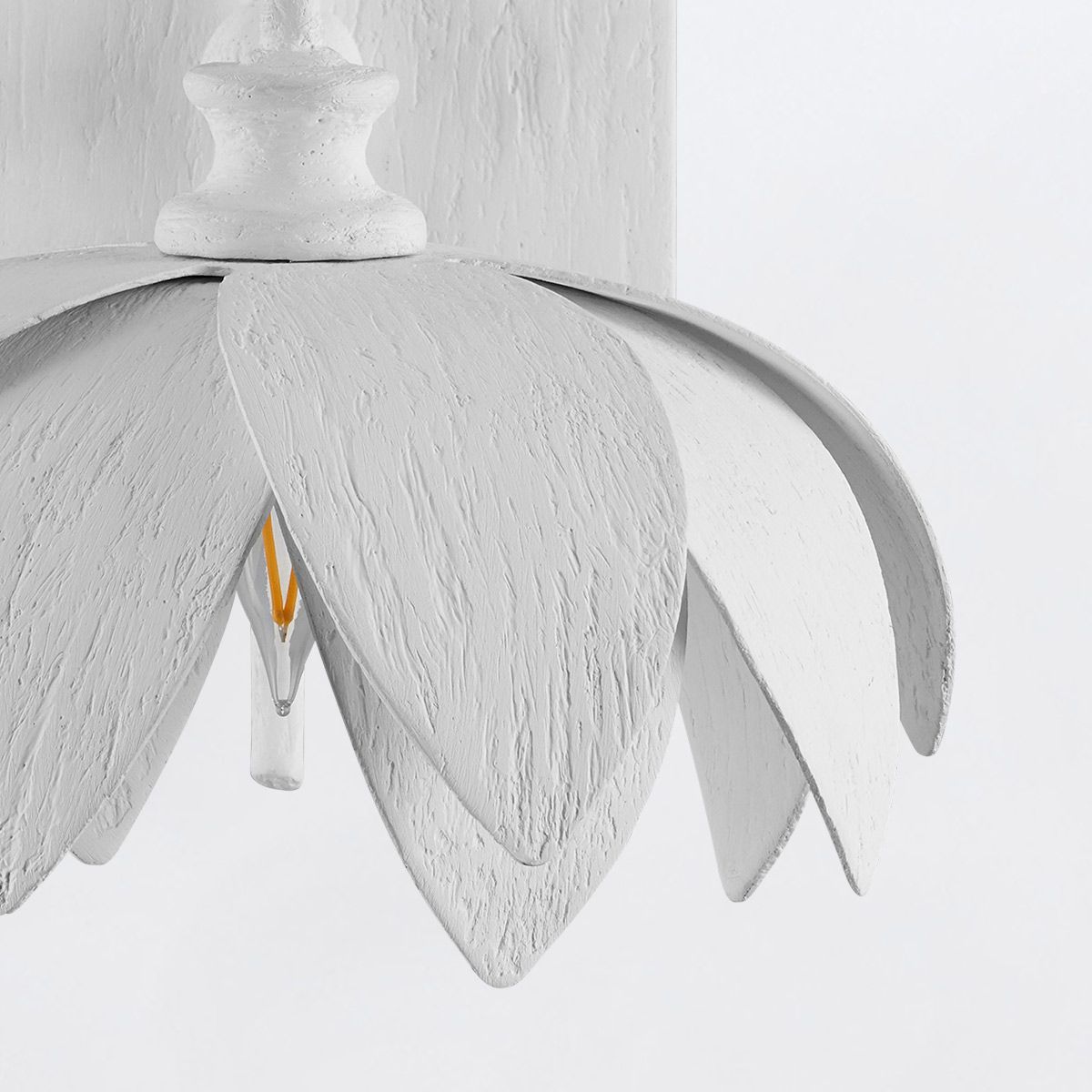 Currey & Company – Sweetheart Wandleuchte 1-flammig Weiß