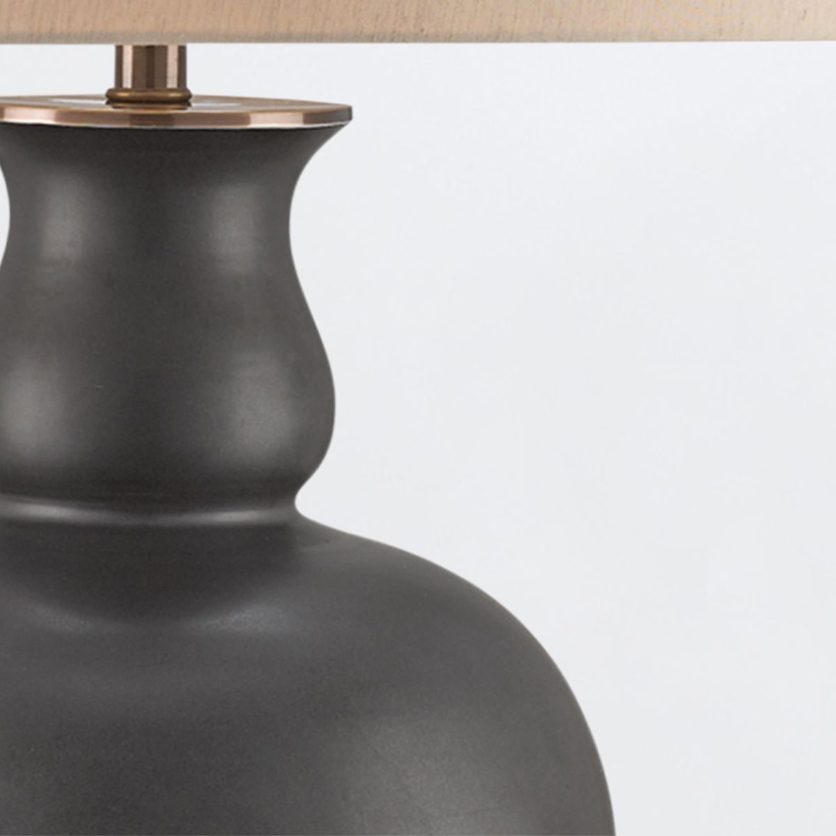 Currey & Company – Ultimo Tischleuchte 1-flammig Schwarz/Gold