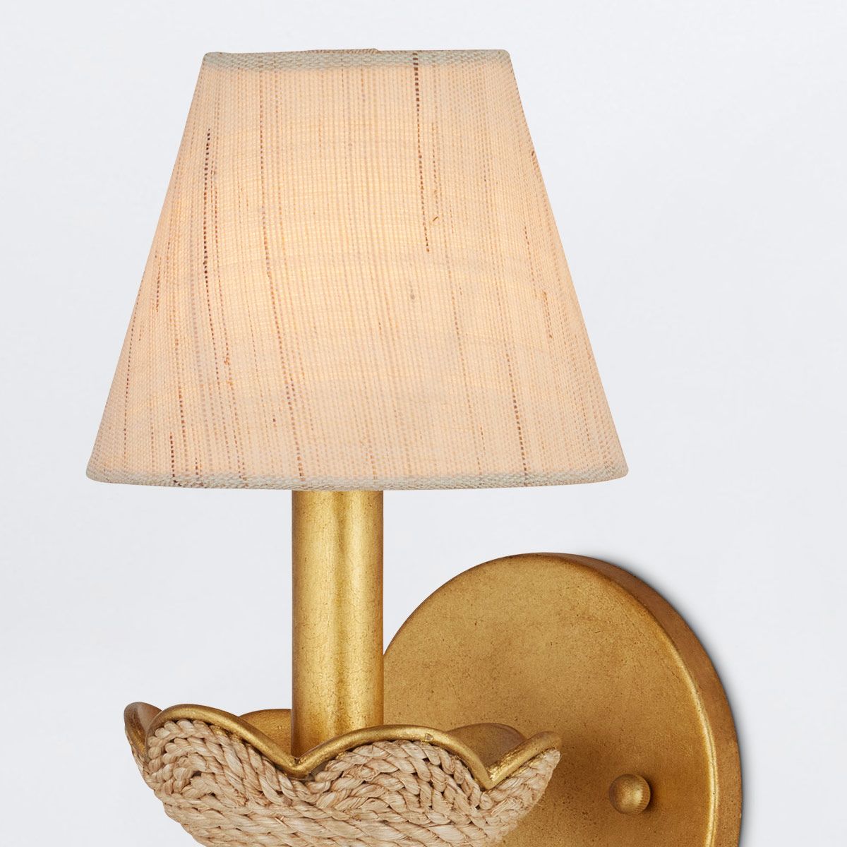 Currey & Company – Vichy Wandleuchte 1-flammig Gold