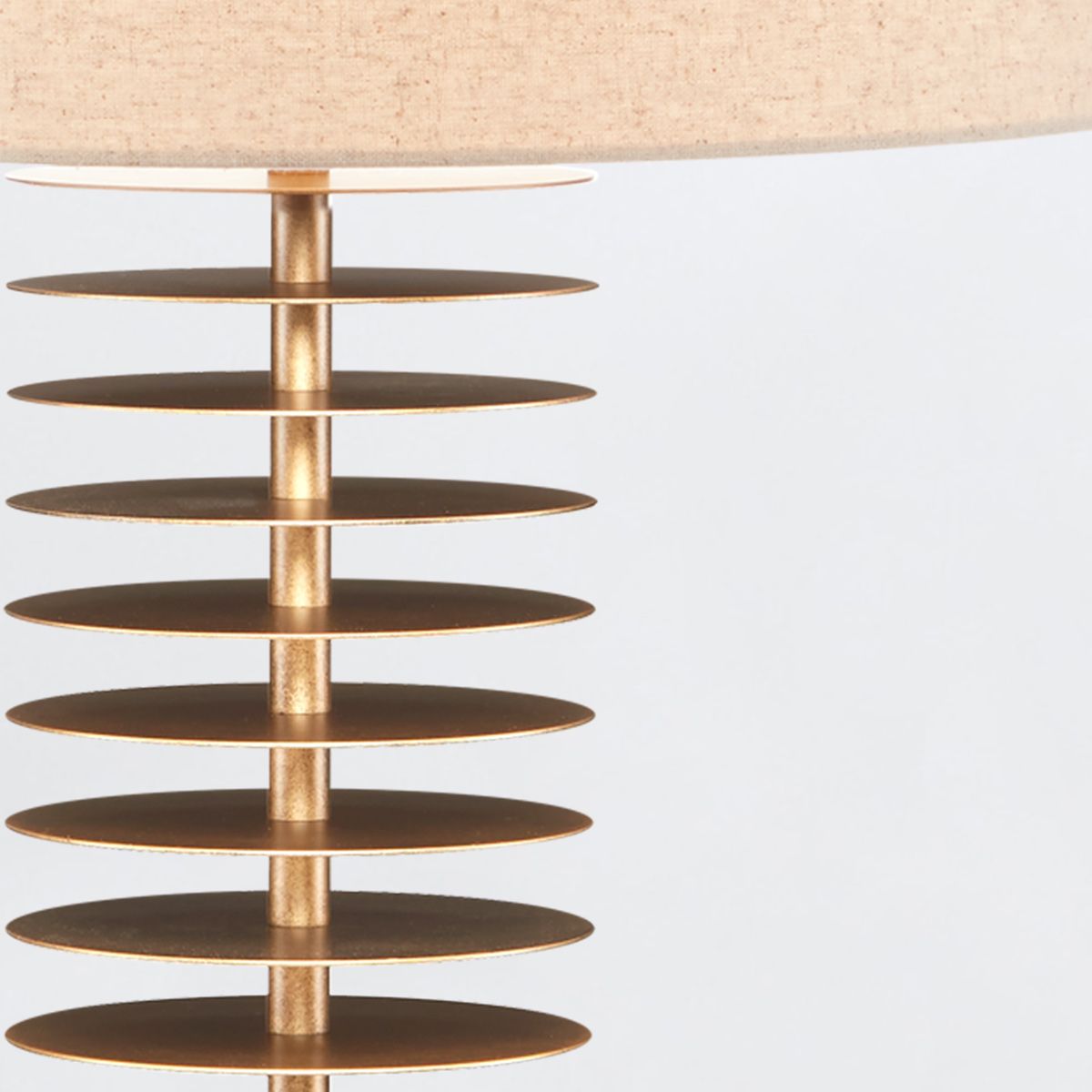 Currey & Company – Walwyn Tischleuchte 1-flammig Gold