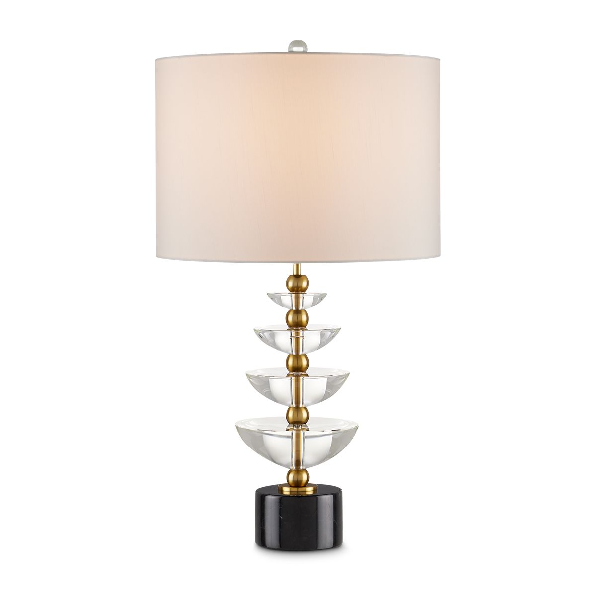 Currey & Company – Waterfall Tischleuchte 1-flammig Gold