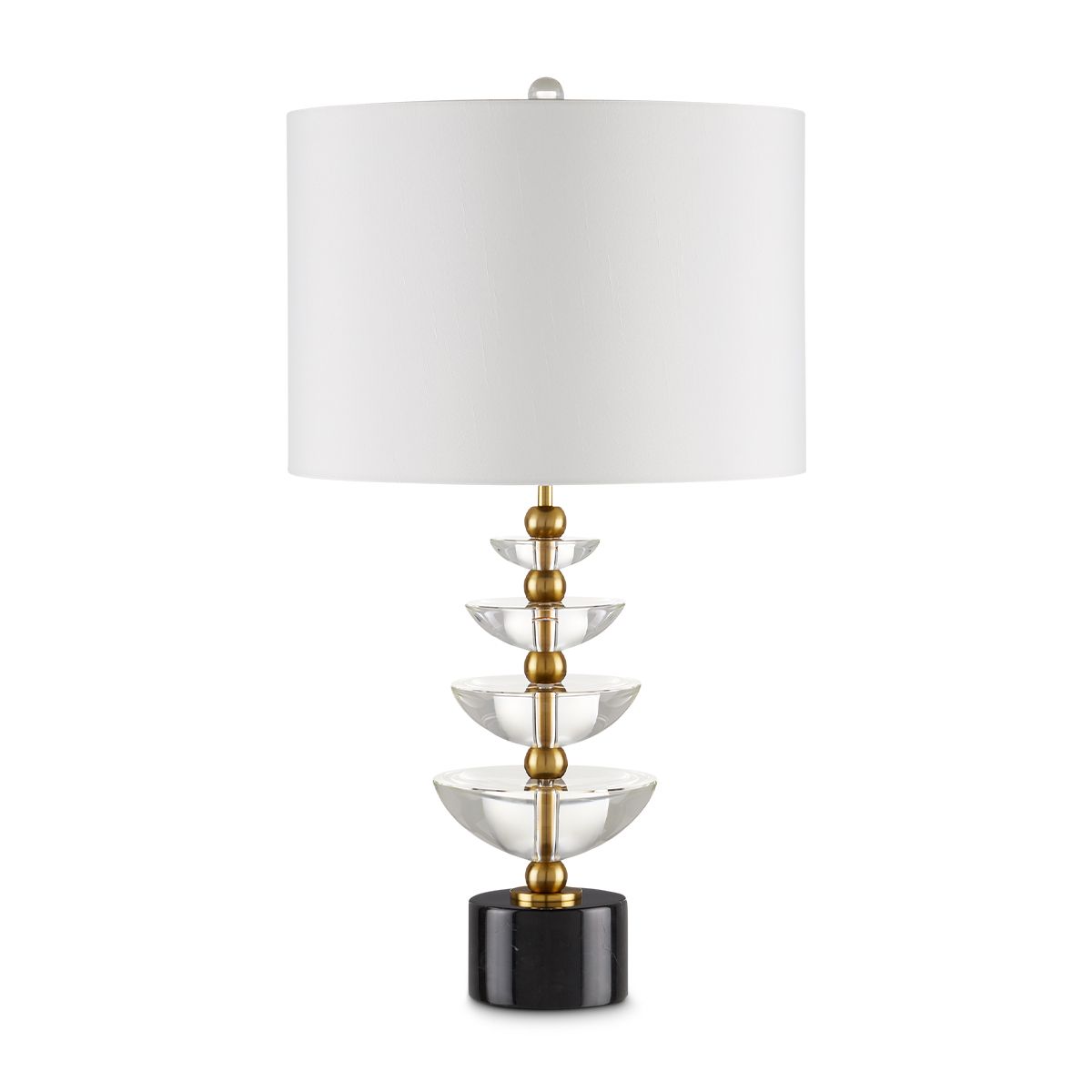 Currey & Company – Waterfall Tischleuchte 1-flammig Gold