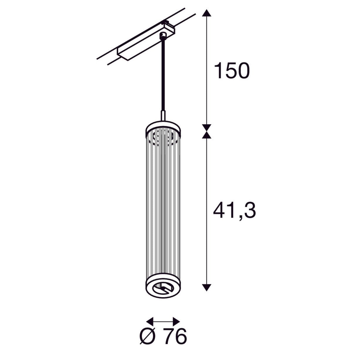 QUIMERA 1~ Pendelleuchte, Pendellänge 150cm, 2700K, PHASE, dunkel kupfer - SLV - 1008043
