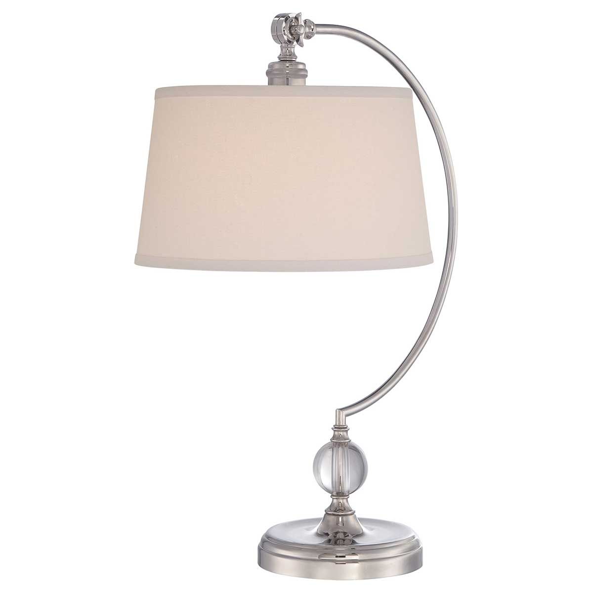 Tischlampe Jenkins mit 1 Licht, poliertes Nickel