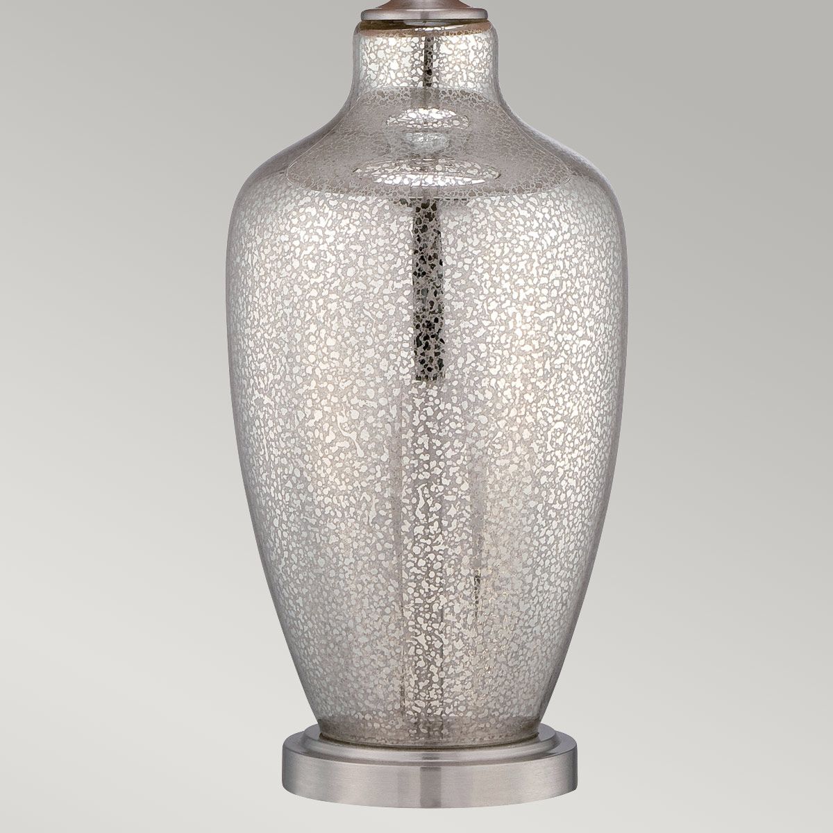 Nicolls 1-flammige Tischlampe - Quecksilberglas