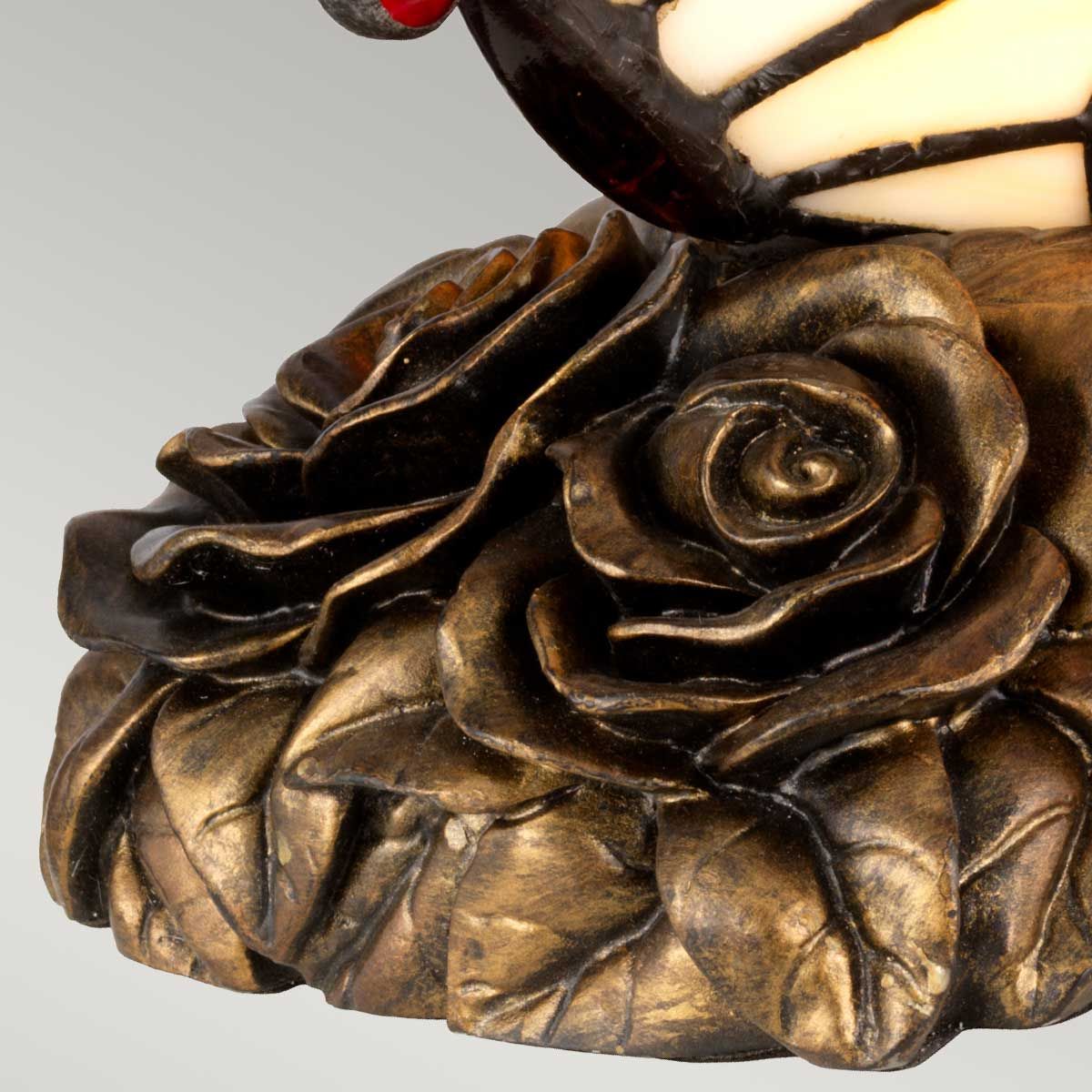 Tiffany Tierlampen Orange Schmetterling Lampe - Architektonische Bronze
