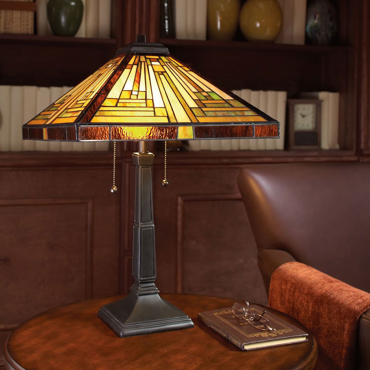 Stephen 2-flammige Tischlampe - Vintage Bronze