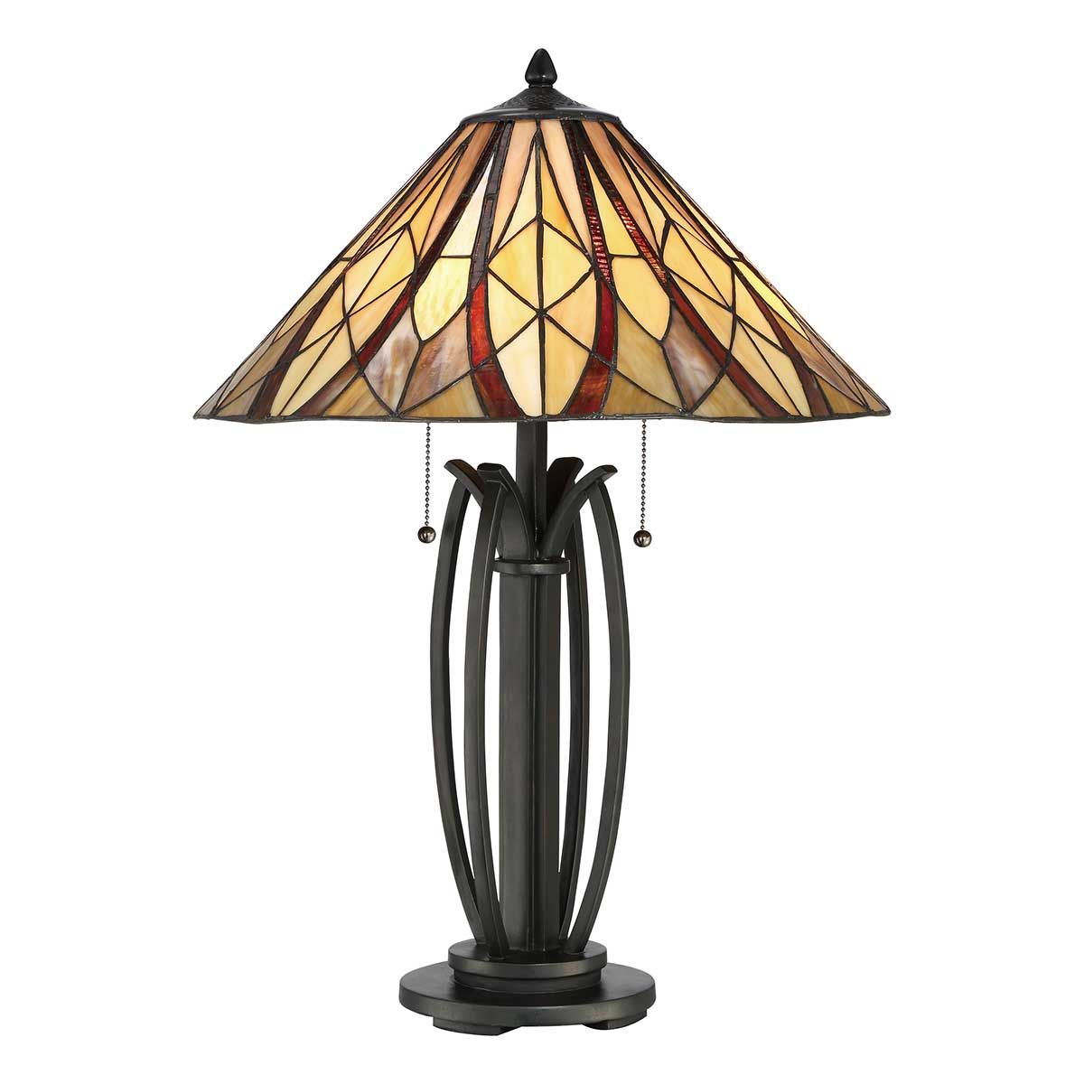 Victory 2-flammige Tischlampe - Valiant Bronze