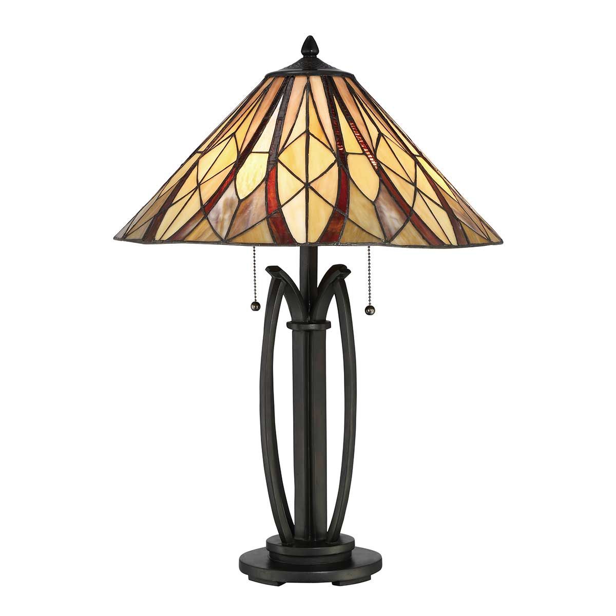 Victory 2-flammige Tischlampe - Valiant Bronze