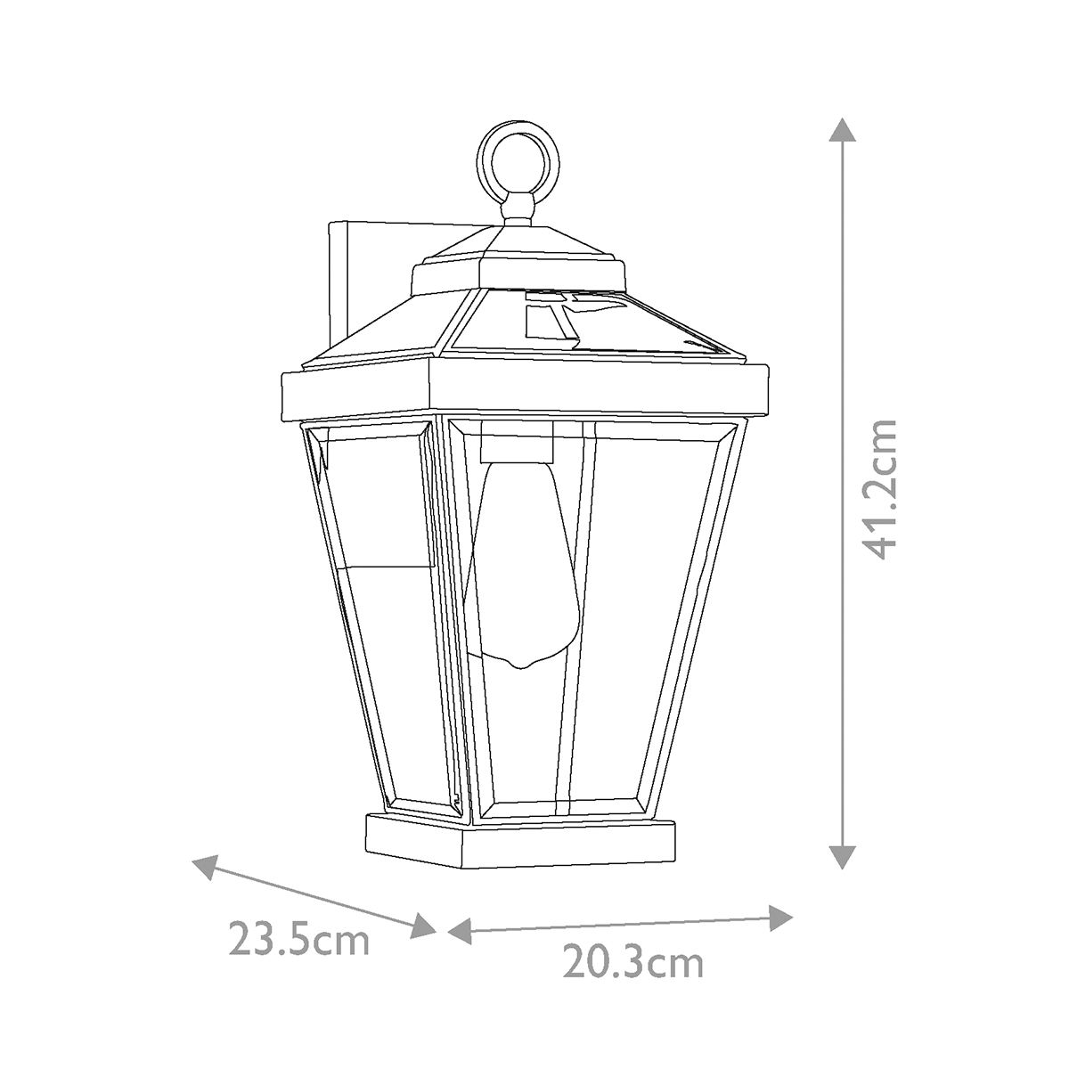 Ravine mittelgroße Wandlaterne - Western Bronze - Elsteadlighting - QZ - RAVINE2 - M