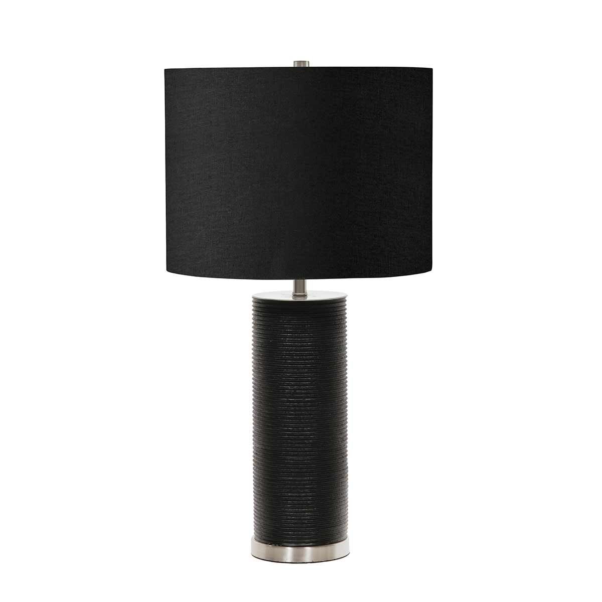 Ripple 1-flammige Tischlampe - Schwarz