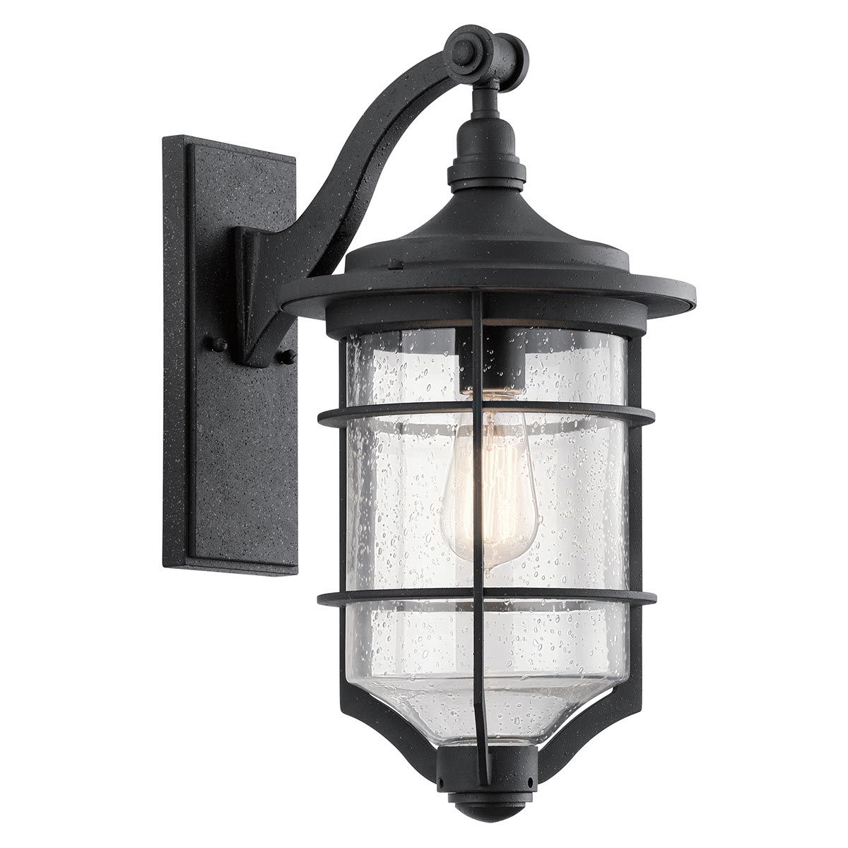 Royal Marine 1 - flammige mittelgroße Wandlaterne - Antik - Schwarz - Elsteadlighting - KL - ROYAL - MARINE2 - M