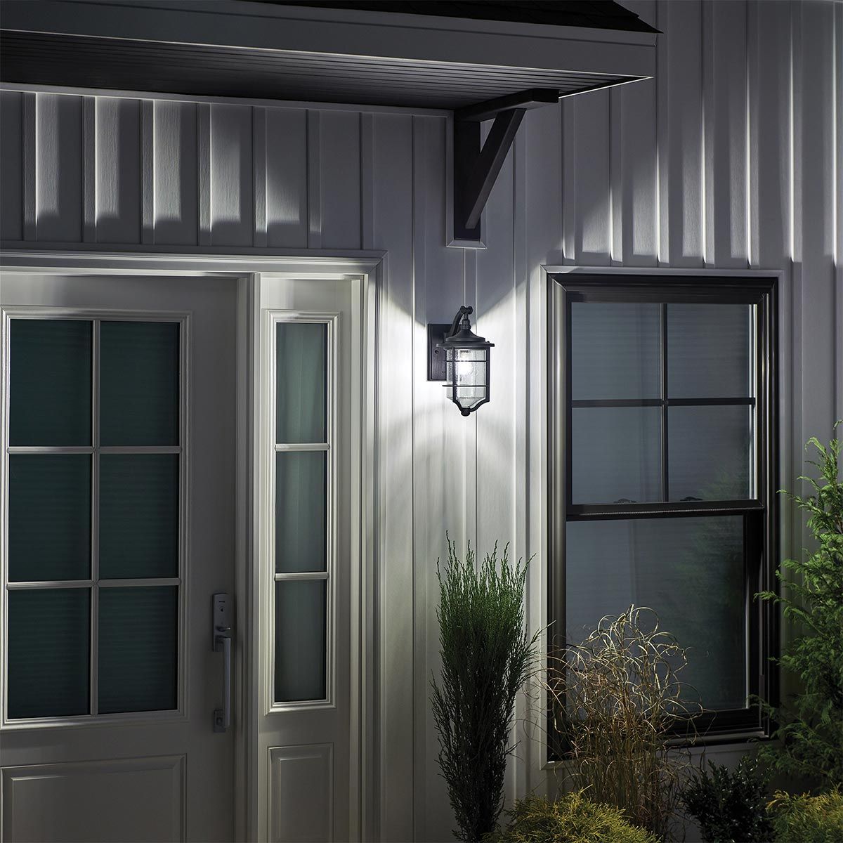Royal Marine Kleine Wandlaterne mit 1 Licht, Antik - Schwarz - Elsteadlighting - KL - ROYAL - MARINE2 - S
