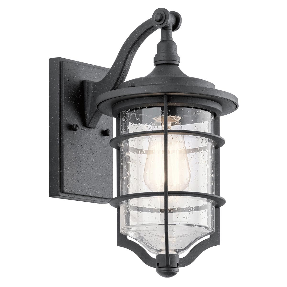 Royal Marine Kleine Wandlaterne mit 1 Licht, Antik - Schwarz - Elsteadlighting - KL - ROYAL - MARINE2 - S